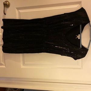 Black sequenced dress